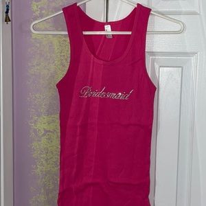Bedazzled Bridesmaid Tank Top